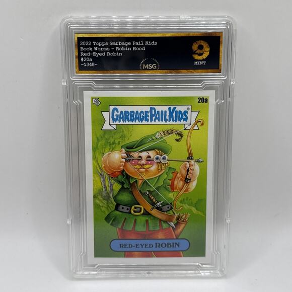 2022 Red-Eyed Robin 20a Garbage Pail Kids Graded 9 Mint GPK Robin Hood Collect - Picture 1 of 2